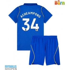 Billiga Chelsea Josh Acheampong #34 Hemmatröja Barn 2026-27 Kortärmad (+ Korta byxor)